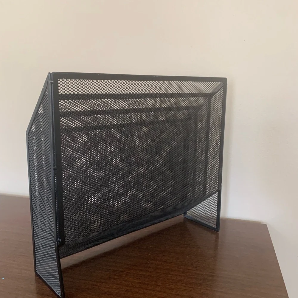 Mind Reader 3-Tier Jumbo Metal Mesh File Holder, Black